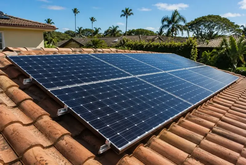 Installation de panneaux solaires à la Coquille